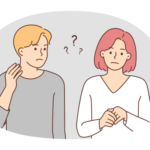 悩むカップル